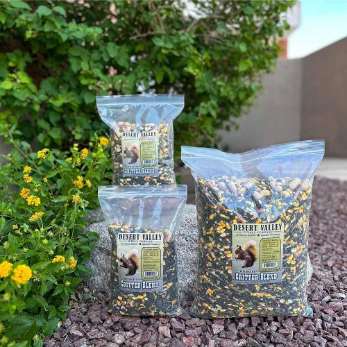 Vista 3 de Desert Valley Critter Blend, alimento natural de primera calidad para aves silvestres y aves silvestres para ardillas, conejos, arrendajos ardillas