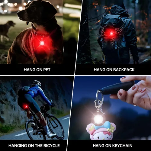 Vista 2 de 2 Pack Keychain Flashlight, Portable EDC Ultra Bright Mini Flashlights, 3 Modes, USB C Rechargeable, Waterproof LED Light for Keys, Outdoor