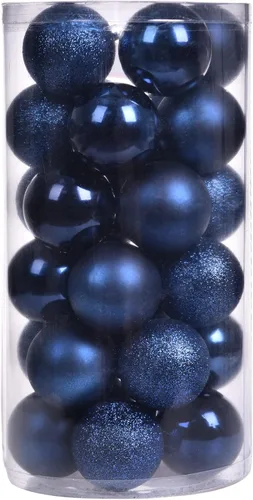 Vista 9 de 30 unidades de adornos de bola de Navidad, decoraciones de árbol irrompibles de 2.36", bola colgante perfecta para decoración de fiestas navideñas