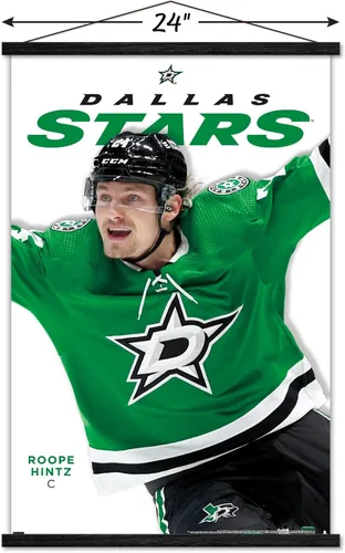 Vista 3 de Trends International NHL Dallas Stars Roope Hintz Feature Series 23 Wall Poster with Magnetic Frame