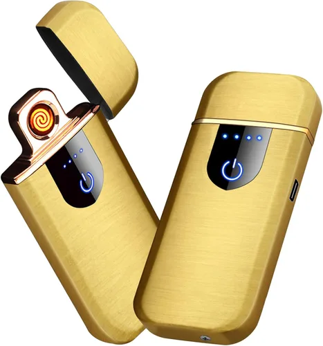 Vista 17 de Encendedor electrónico, encendedor eléctrico inteligente, mini encendedor recargable USB con ignición táctil de doble lado, encendedor sin llama a