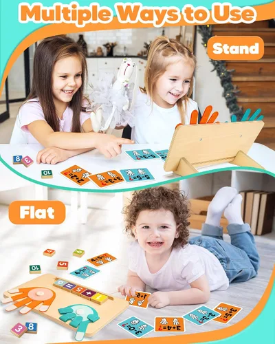Vista 4 de Juguetes educativos Montessori para niños de 3, 4 y 5 años, regalos de cumpleaños para niños y niñas, actividades de aprendizaje preescolar