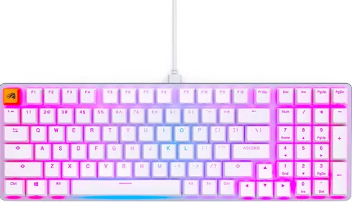 Vista 3 de Paquete combinado de teclado y mouse Glorious Model O 2 White Gaming Mouse & GMMK 2 White Keyboard Mouse FPS ligero y teclado mecánico
