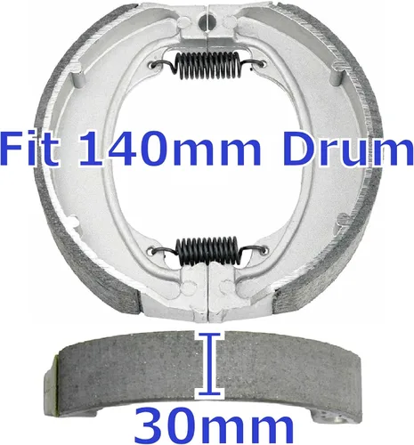 Vista 2 de MC Zapatas de freno traseras para Honda Recon 250 TRX250 TRX250TE TRX250TM TRX250X TRX250EX 1997-2022 TRX 250 TE/TM/X/EX Recon Sportrax 250 Tambor