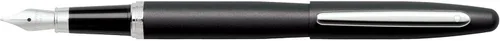 Vista 4 de Sheaffer VFM - Pluma estilográfica con acabado mate negro, detalles cromados, con punta mediana