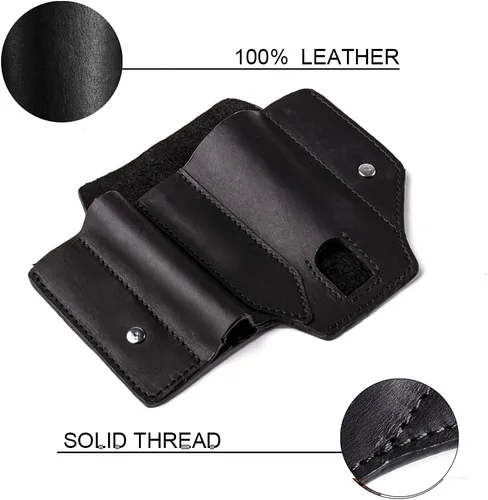 Vista 7 de Gentlestache Funda multiherramienta para cinturón, bolsa multiherramienta, soporte de cinturón de cuero para multiherramienta EDC organizador
