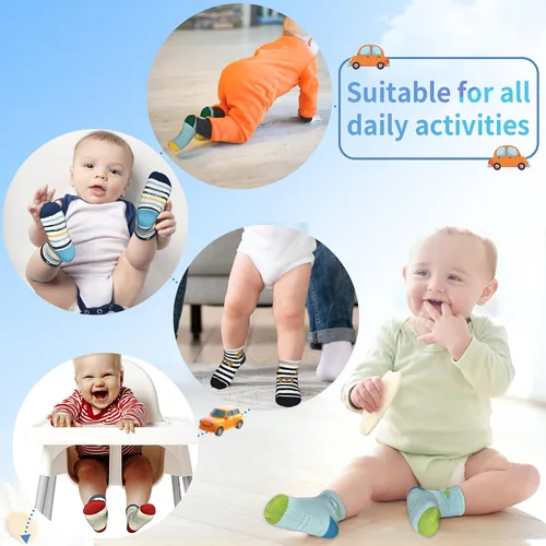 Vista 4 de Tphon Calcetines antideslizantes para niños y niñas de 0 a 7 años