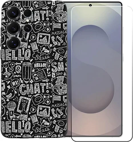 Vista 19 de OYLLM10 - Funda de TPU para Echoamo C25 Ultra + HD de vidrio templado, carcasa de silicona para parachoques trasero, 9 dureza, antiarañazos