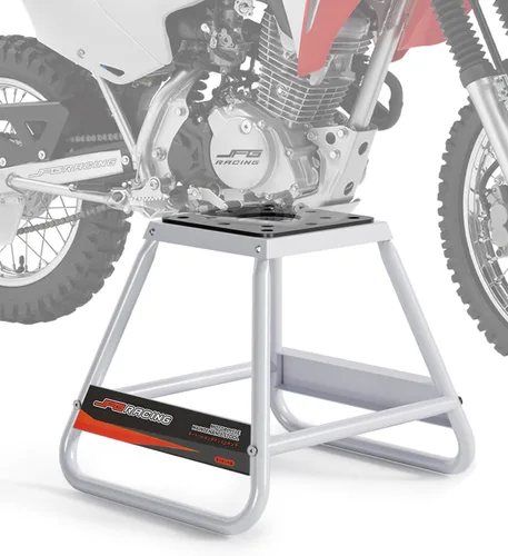 Vista 7 de JFG RACING Soporte para moto de motocross, universal desmontable recubierto en polvo antideslizante de acero para fuera de carretera MX de alta Negro