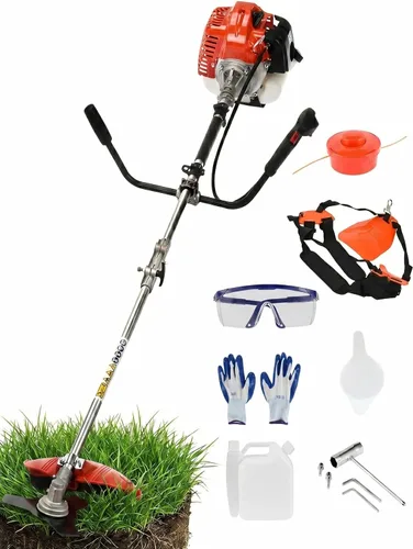 Vista 9 de 52cc Gas Weed Wacker, 2-in-1 String Trimmer & Brush Cutter