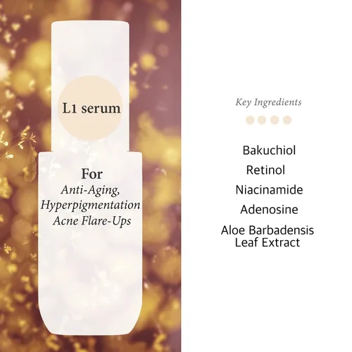 Vista 5 de Cos De BAHA L1 Bakuchiol 2% + Retinol 0.15% suero facial 1 fl oz - Retinol suave nivel 1, suero de noche ligero a base de aloe para una piel