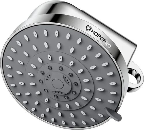 Vista 14 de Cabezal de ducha filtrado con 5 modos, HOPOPRO - Cabezal de ducha de alta presión con filtro, cabezal de ducha fijo 2 en 1 para agua dura, elimina