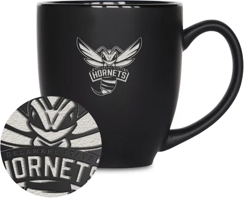 Vista 82 de Rico Industries - Taza de cerámica mate negra con grabado láser estándar de 15oz para NCAA (escuelas T & U) - Para bebidas calientes o frías