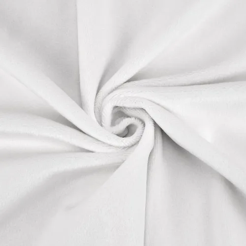 Vista 7 de kullaloo Tela de Felpa Tela Minky Blanca Sólida para Coser (Paquete de 2) Material Súper Suave para Acurrucarse 39.5x29.5 Peluches, Mantas