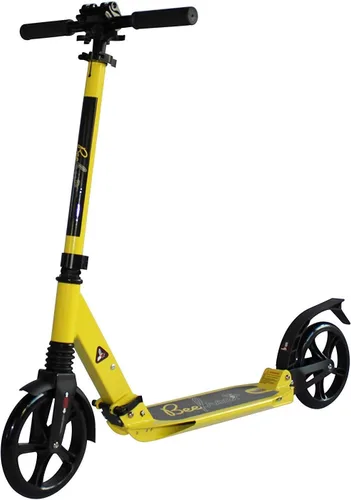 Vista 9 de Bee Free Patinete para niños, adolescentes y adultos, manubrio ajustable, construcción plegable, freno de pie trasero, suspensión antigolpes