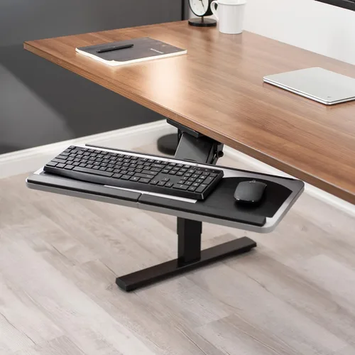 Vista 9 de Vivo (MOUNT-KB01) - Plataforma para mouse y teclado de computadora ajustable, ergonómica, para utilizar debajo del escritorio, con cajón de montaje