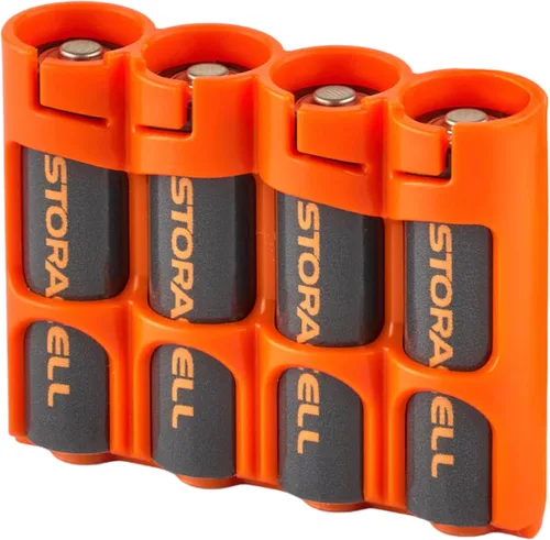 Vista 15 de Soporte para 12 baterías Storacell, AA Powerpax, color amarillo.