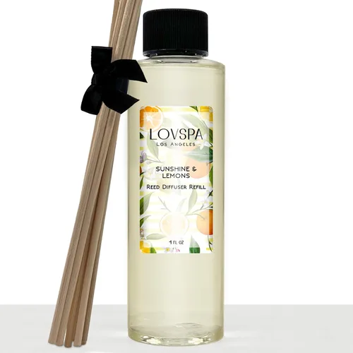 Vista 40 de Amber Romance - Recambio de aceite difusor de varillas con varillas de junco, ámbar cálido, sándalo y notas florales, aceites esenciales de lirio