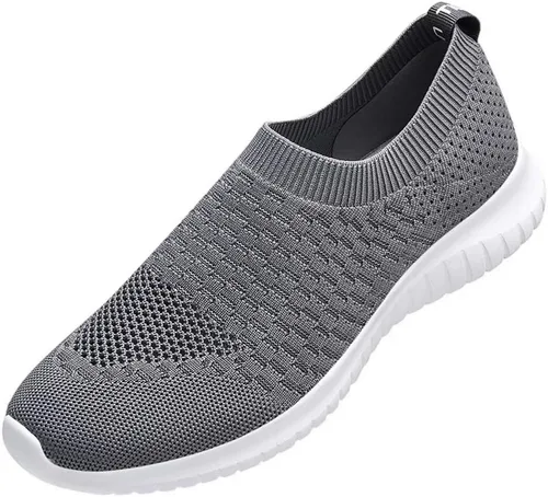 Vista 2 de Konhill - Zapato deportivo para caminar, ligero, deportivo, informal, para gimnasio, sin cordones, para mujer
