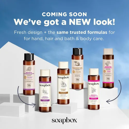 Vista 5 de Juego de Champú y Acondicionador de Argán Soapbox, Voluminizador, Vegano, Seguro para el Color, Libre de Sulfatos Agresivos y Siliconas, 16 oz cada