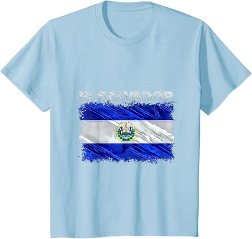 Vista 12 de Camiseta El Salvador, Negro