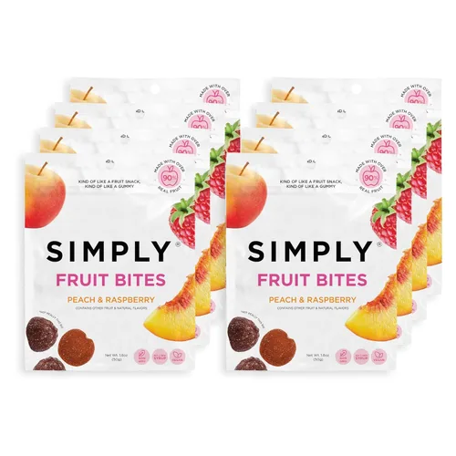 Vista 16 de Gominolas SIMPLY Really Real Hechas con fruta real Paquete variado 1.8 oz (paquete de 8) Sin azúcar de caña + Sin gluten + Kosher