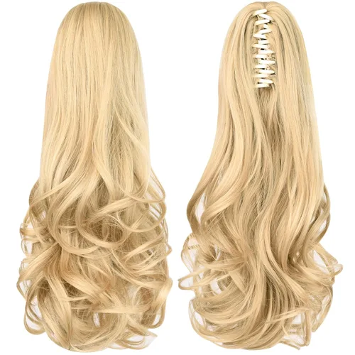 Vista 53 de extensión de cola de caballo, extensión de pelo con pinza de 12" cola de caballo rizada corta Extensión de pelo sintético de aspecto natural