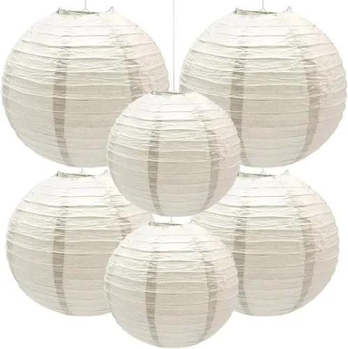 Vista 9 de 6 faroles de papel decorativos redondos colgantes para fiestas, aulas, bodas, Halloween, Navidad, decoración del hogar