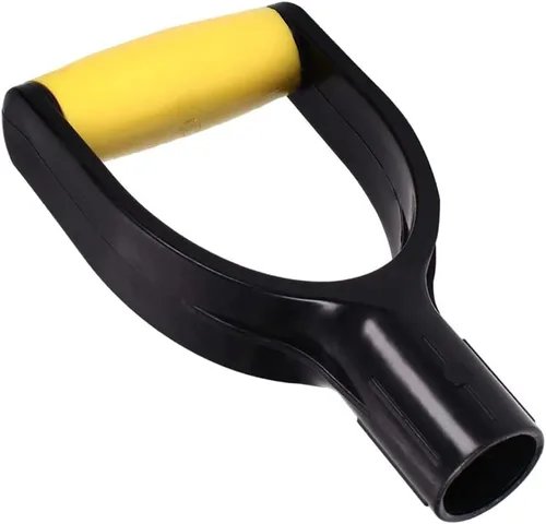 Vista 10 de Mango de agarre en D, 1.260 in / 1.26 pulgadas de diámetro interior, pala de nieve de PVC, mango de repuesto, accesorios de jardín para pala de Negro