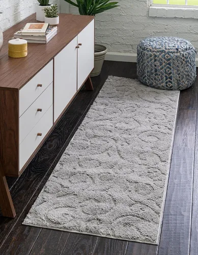 Vista 24 de Rugs.com - Alfombra de la colección Botanical Shag, alfombra de pelo de 4 x 6 pies color beige perfecta para salas de estar, comedores grandes