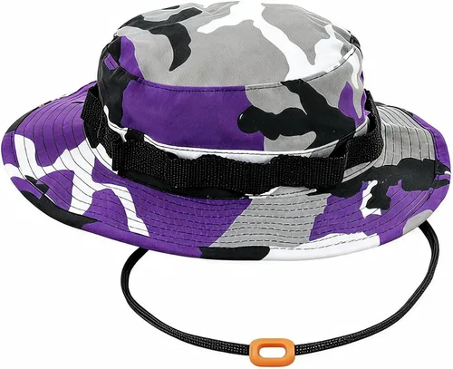 Vista 27 de Sombrero táctico Boonie Militar Sombrero Sombrero Camo Digital o Sólido Ala Ancha Sol Pesca Bush Booney Caza Headwear ACU Digital Camo