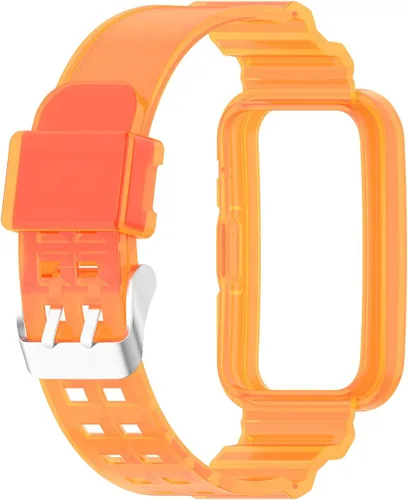 Vista 3 de TenCloud Paquete de 6 correas Jelly Watch con funda protectora, compatibles con Huawei Watch Fit 2/Watch Fit/Watch Fit New, TPU, 8.5 pulgadas