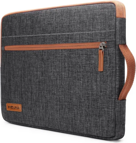 Vista 10 de KIZUNA - Funda para portátil y tableta de 10 pulgadas, resistente al agua, maletín para computadora, bolsa de mano para iPad Pro de 9.7" a 11", iPad