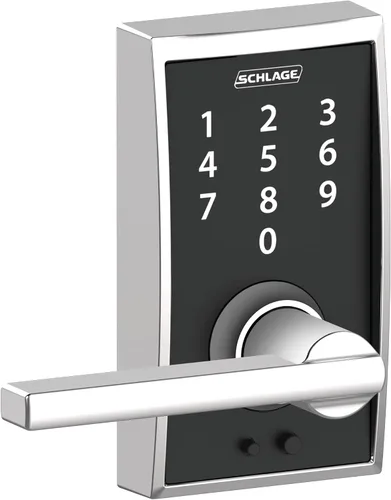 Vista 10 de Schlage - Cerradura táctil Century con picaporte Merano (bronce envejecido, FE695 CEN 716 MER) Keyless entry door lock, Electronic touchscreen