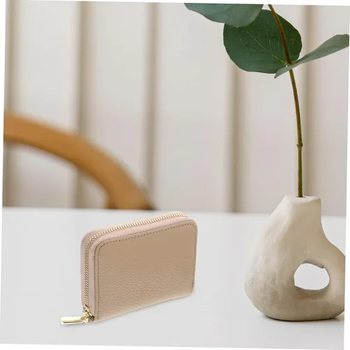 Vista 7 de EXCEART Cartera Billeteras De Hombres Cuero Original Moda Bolsa Cambio de Almacenamiento Bolsa para Tarjetas Organizador Portátil Titular de Crédito