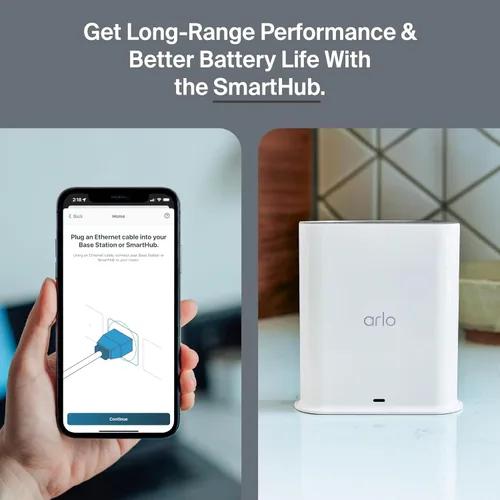 Vista 7 de Cámara de Seguridad Arlo Ultra 4K HDR (3ª Generación, Lanzamiento 2025) + SmartHub, Alimentación por Batería, Respuesta de Emergencia, Subtítulos