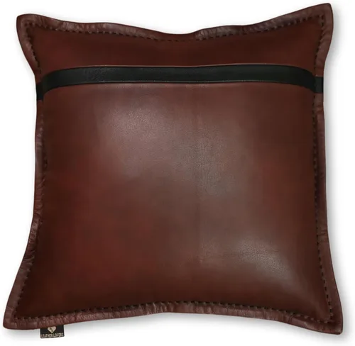 Vista 83 de Funda de almohada de cuero de cordero 100% cuero de cordero – Funda de cojín para sofá – Fundas decorativas para sala de estar y dormitorio, cuero