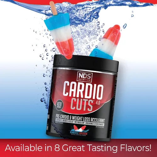 Vista 7 de Cardio Cuts NDS Nutrition 4.0 - Bombsicle en polvo para antes del entrenamiento, 40 porciones Endurance, Performance & Metabolism Support Advanced
