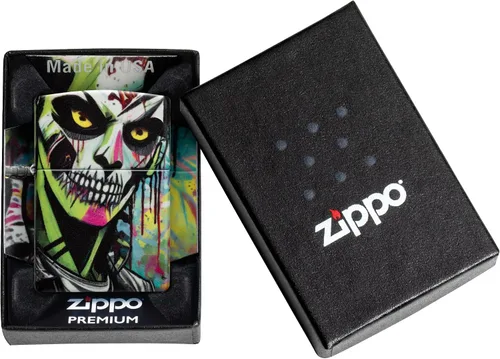 Vista 6 de Zippo Encendedor Gasolina 540 Color Punk Zombie 60007395 Sin Llenar