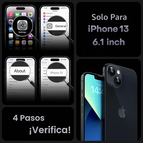 Vista 2 de TOCOL - Funda magnética para iPhone 13, protección completa mejorada para la cámara, compatible con Magsafe, protección contra caídas, cubierta