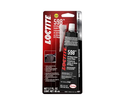 Vista 2 de Loctite 37467 silicona RTV 598 de alto rendimiento negra 80ml.