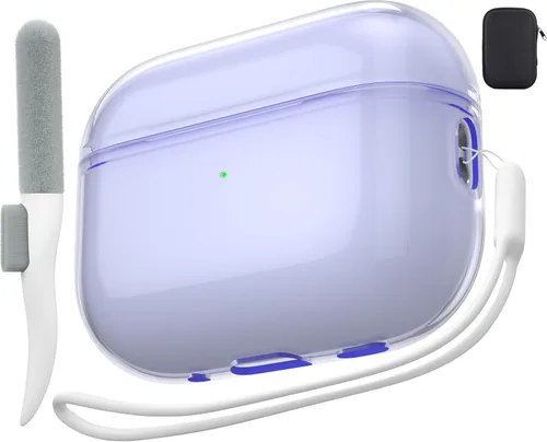 Vista 24 de Funda de protección contra caídas para AirPods Pro 2 con kit de limpieza B-Negro