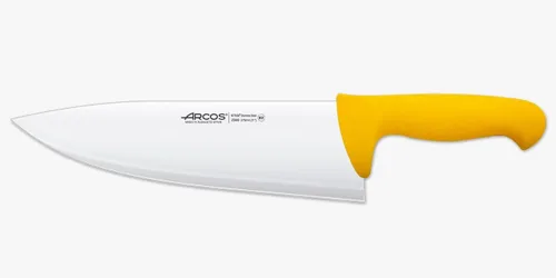 Vista 19 de Arcos Cuchillo de carnicero de acero inoxidable nitrum de 7 pulgadas y hoja de 7.480 in. Cuchillo de carnicero profesional. Mango ergonómico de Negro