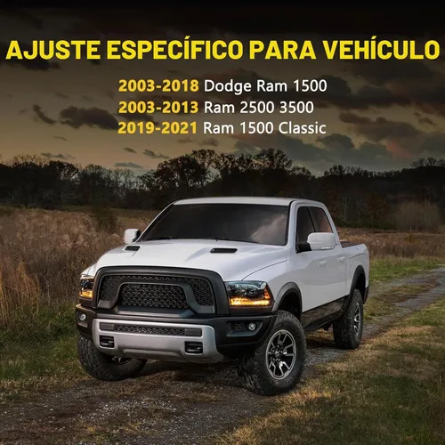 Vista 5 de BUNKER INDUST Receptor de enganche de remolque trasero - Compatible con Dodge Ram 1500 2003-2018/2019-2021/2003-2013 Ram 2500 3500, enganche