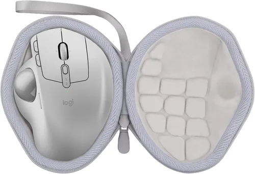 Vista 10 de co2CREA - Carcasa rígida para ratón Logitech MX Ergo S/MX Ergo Trackball, color negro Comfortable Hand Strap, Easy Carrying, Portable Storage