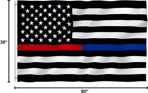 Vista 7 de Delgada línea bandera