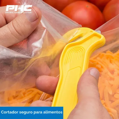 Vista 3 de Pacific Handy Cutter Cortador de Película Desechable Certificado NSF Seguro para Alimentos Cortacajas de Seguridad y Divisor de Cinta sin Cuchillas