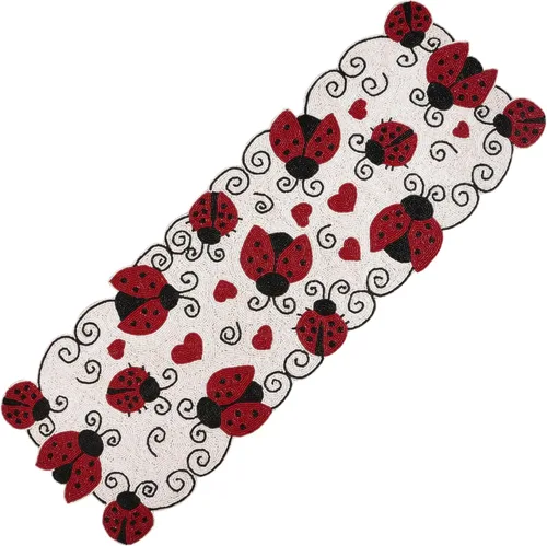 Vista 22 de Camino de mesa con cuentas de 36 pulgadas de diseño elegante infinito - Decoración de mesa para bodas, fiestas, días festivos, regalos y uso diario
