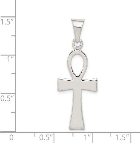 Vista 2 de Plata de Ley 925Colgante con forma de cruz Ankh
