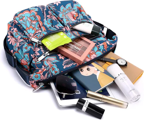 Vista 5 de Bolso de hombro para mujer, con múltiples bolsillos, bolso cruzado con asa superior